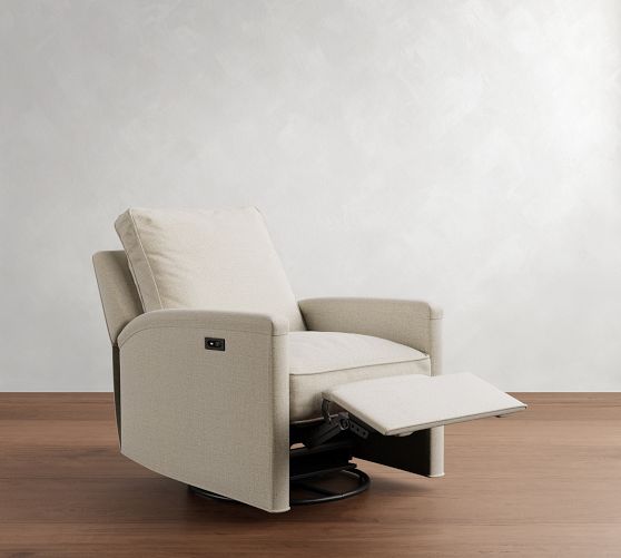 Tyler Square Arm Manual & Power Swivel Glider Recliner