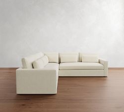 Westwood Square Arm Deep Seat 3-Piece L-Shaped Sectional (122&quot;)