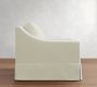 York Slope Arm Slipcovered Swivel Chair