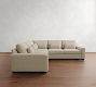 Big Sur Square Arm Deep Seat 3-Piece L-Shaped Sectional (120&quot;)