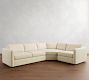 Carmel Slim Arm 3-Piece Wedge Sectional (120&quot;&ndash;126&quot;)
