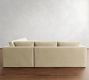 Carmel Slim Arm Slipcovered 3-Piece L-Shaped Sectional (110&quot;)
