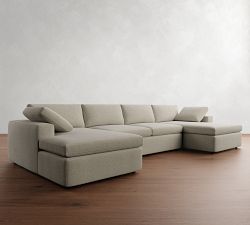 Dream Wide Arm Double Chaise Sectional (154&quot;&ndash;174&quot;)