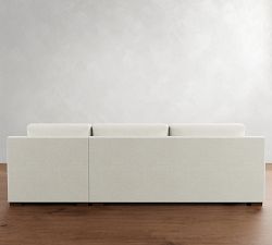 Shasta Square Arm Chaise Sectional (99&quot;&ndash;121&quot;)