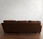 Turner Square Arm Leather 3-Piece L-Shaped Sectional (106&quot;&ndash;111&quot;)