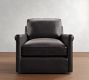 Tyler Roll Arm Leather Swivel Chair