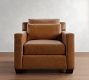 York Square Arm Deep Seat Leather Chair
