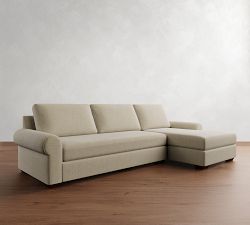Big Sur Roll Arm Chaise Sectional (115&quot;&ndash;157&quot;)