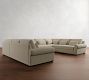 Big Sur Roll Arm Deep Seat Leather U-Shaped Sectional (157&quot;&ndash;190&quot;)