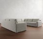 Big Sur Square Arm Slipcovered U-Shaped Sectional (145&quot;)