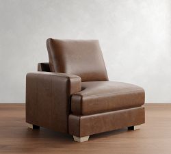 Build Your Own Canyon Square Arm Leather Sectional