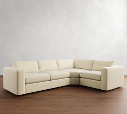 Carmel Wide Arm 3-Piece Wedge Sectional (120&quot;&ndash;129&quot;)