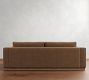 Carmel Wide Arm Leather Wood Base Sofa (62&quot;&ndash;122&quot;)