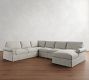 PB Comfort Roll Arm Slipcovered L-Shaped Chaise Sectional (137&quot;)