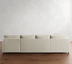 PB Comfort Square Arm L-Shaped Chaise Sectional (135&quot;)