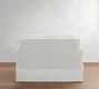 Cameron Roll Arm Slipcovered Single Sleeper Sofa with Memory Foam Mattress (56&quot;)