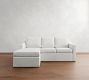 Cameron Slope Arm Slipcovered Chaise Sectional (96&quot;)