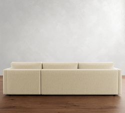 Carmel Slim Arm Chaise Sectional (107&quot;&ndash;129&quot;)