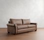 PB Comfort Roll Arm Leather Sofa (68&quot;&ndash;94&quot;)