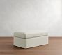 Serene Slipcovered Ottoman