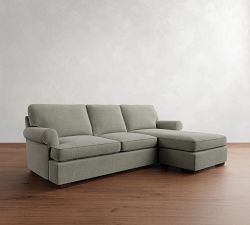 Townsend Roll Arm Reversible Chaise Sectional - Storage Available (102&quot;)
