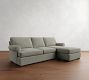 Townsend Roll Arm Reversible Chaise Sectional - Storage Available (102&quot;)