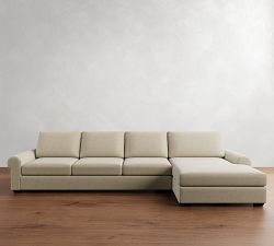 Big Sur Roll Arm Chaise Sectional (115&quot;&ndash;157&quot;)