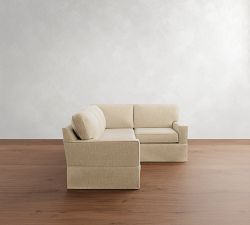 Buchanan Square Arm Slipcovered 3-Piece Sectional (93&quot;)