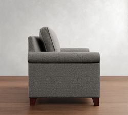 Cameron Roll Arm Twin Sleeper Sofa with Memory Foam Mattress (56&quot;)