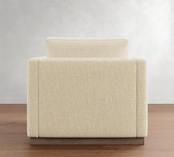 Carmel Slim Arm Wood Base Chair