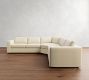 Carmel Wide Arm 3-Piece L-Shaped Wedge Sectional (123&quot;&ndash;129&quot;)
