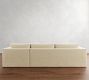 Carmel Wide Arm Slipcovered Chaise Sectional (113&quot;&ndash;135&quot;)