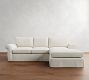 Pearce Roll Arm Slipcovered Chaise Sectional (110&quot;&ndash;150&quot;)