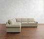 Big Sur Roll Arm 3-Piece L-Shaped Sectional (115&quot;)