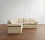 Buchanan Roll Arm Slipcovered 3-Piece L-Shaped Wedge Sectional (100&quot;)