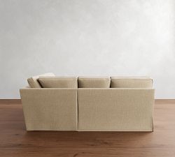 Buchanan Square Arm Slipcovered 3-Piece Sectional (93&quot;)