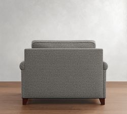Cameron Roll Arm Twin Sleeper Sofa with Memory Foam Mattress (56&quot;)
