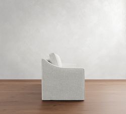 Cameron Slope Arm Slipcovered Side Sleeper Sofa (91&quot;)