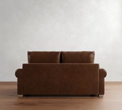 Canyon Roll Arm Leather Sofa (77&quot;&ndash;102&quot;)