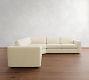 Carmel Wide Arm 3-Piece L-Shaped Wedge Sectional (123&quot;&ndash;129&quot;)