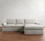 PB Comfort Roll Arm Slipcovered Chaise Sectional (106&quot;&ndash;132&quot;)