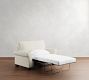 PB Comfort Roll Arm Single Sleeper Sofa with Memory Foam Mattress (64&quot;)