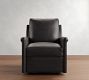 Tyler Roll Arm Leather Manual &amp; Power Swivel Glider Recliner