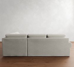 Big Sur Roll Arm Slipcovered Bumper Sectional (115&quot;)