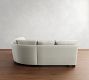 Buchanan Square Arm 3-Piece L-Shaped Curved Wedge Sectional (100&quot;)