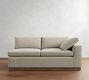 Build Your Own Dream Wide Arm Wood Base Sectional