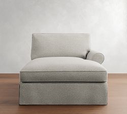 Build Your Own PB Comfort Roll Arm Slipcovered Sectional