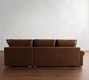 Canyon Roll Arm Leather 3-Piece Sectional (122&quot;)