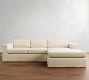 Carmel Wide Arm Slipcovered Chaise Sectional (113&quot;&ndash;135&quot;)