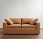 Dream Wide Arm Leather Sofa (76&quot;&ndash;102&quot;)